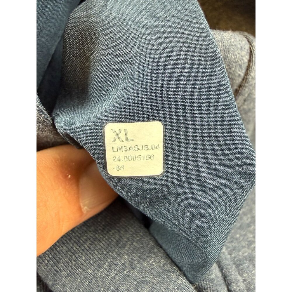 Lululemon City Sweat Pullover Hoodie Mens Navy Blue Athletic Sweatshirt XL Wizar - Picture 3 of 7